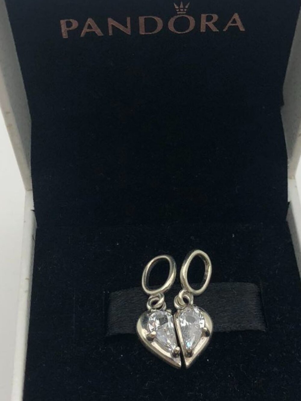 ✨🔥Pandora Mother & Daughter Hearts Dangle Charm